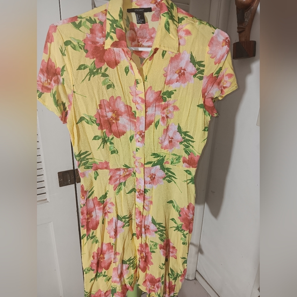Floral Yellow Dress
